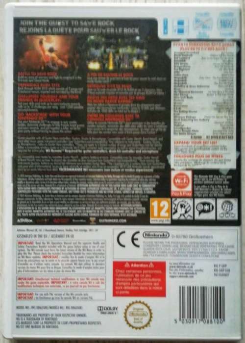 Guitar Hero Warriors of Rock - Wii.