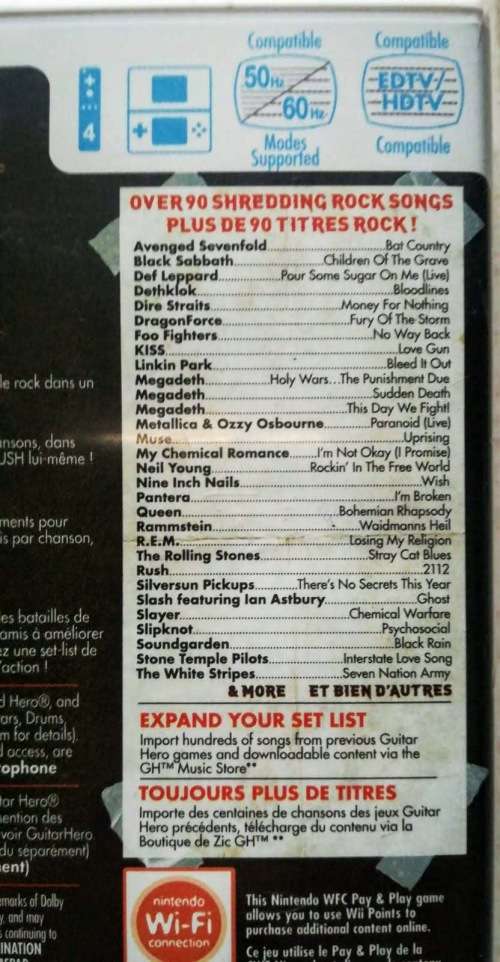 Guitar Hero Warriors of Rock - Wii.