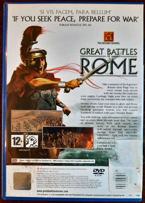 History Channel Great Battles of Rome - PS2