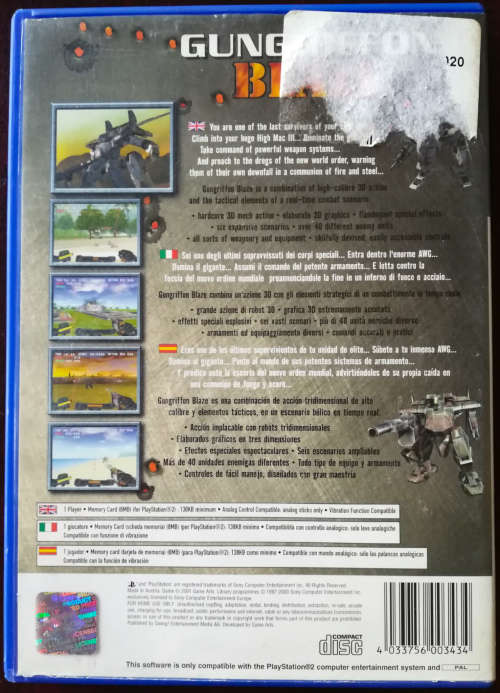 Gungriffon Blaze - PS2