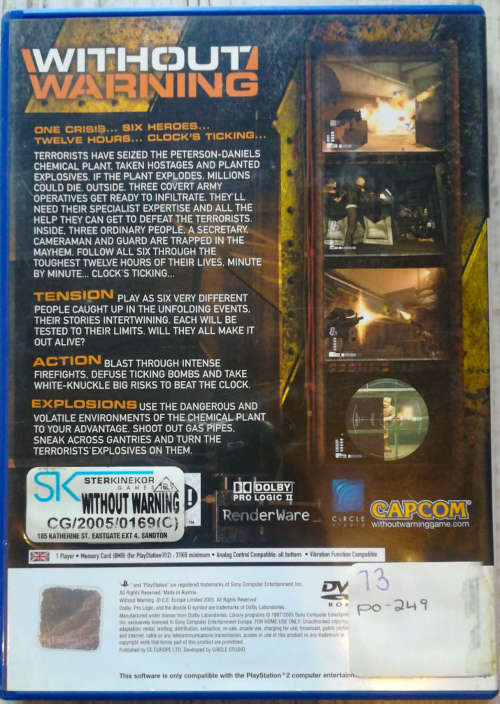 Without Warning - PS2