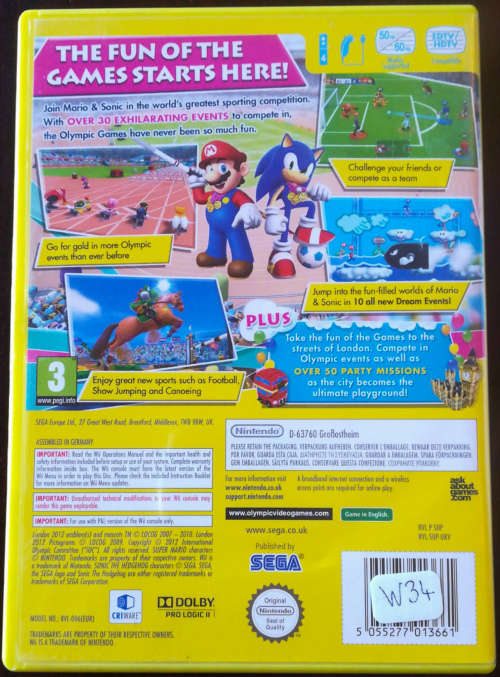 Mario & Sonic at the London 2012 Olympic Games - Wii.