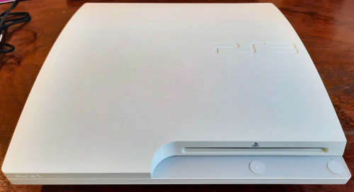 Boxed White PS3 Console, Slimline 320GB, Generic Controller + Games