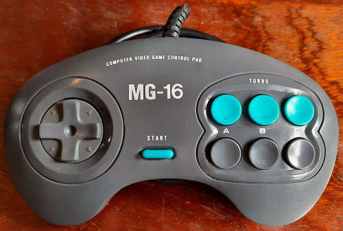 Asian Mega Drive Model 2 Console + Generic 6 Button Controller