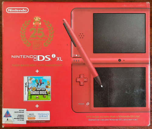 Boxed Dsi XL Console Super Mario Bros 25th Anniversary