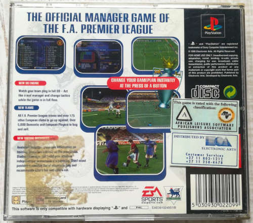 F.A. Premier League Football Manager 2000 - PS1 (Retro)