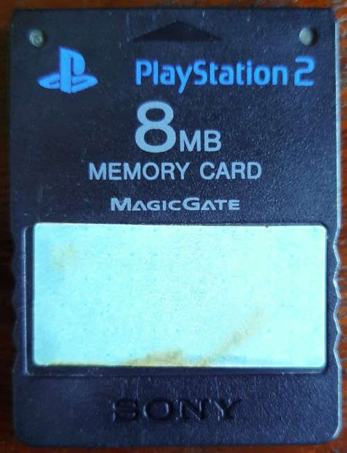 Original PS2 Memory Card 8mb (Black)