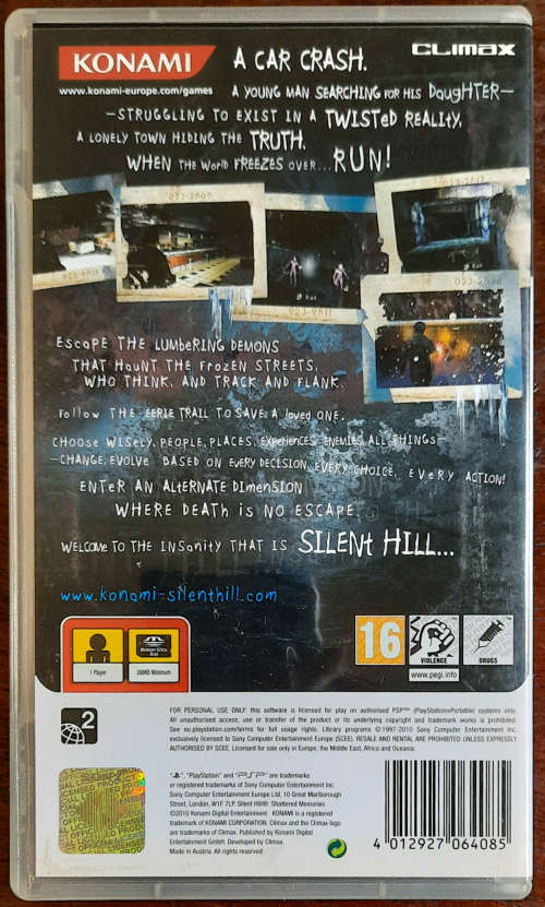 Silent Hill Shattered Memories - PSP