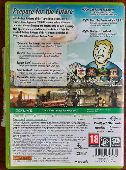 Fallout 3 Game of the Year - Xbox 360