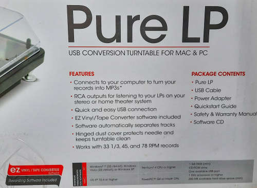 Ion Pureplay LP Player (Black)