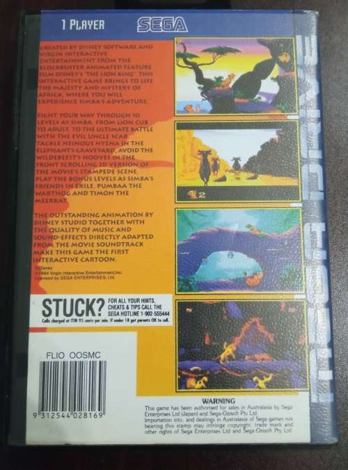 Lion King - Mega Drive (CIB)