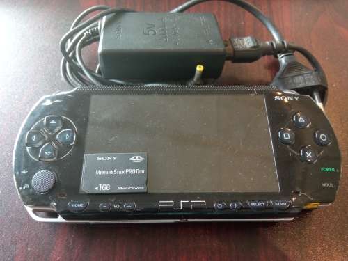 Black PSP Console 1000 series + accessories