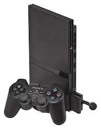 PS2 Black Slimline Console, controller and memory card