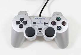 Original Silver Sony Dualshock Controller PS2