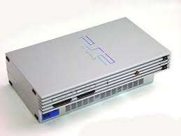 Silver PS2 Console, controller and 8mb memory card