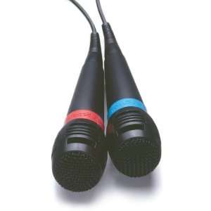 Original Singstar Microphones (1 red, 1 blue)