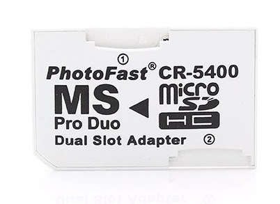 Pro Duo Memory Card dual Micro SD Adapter