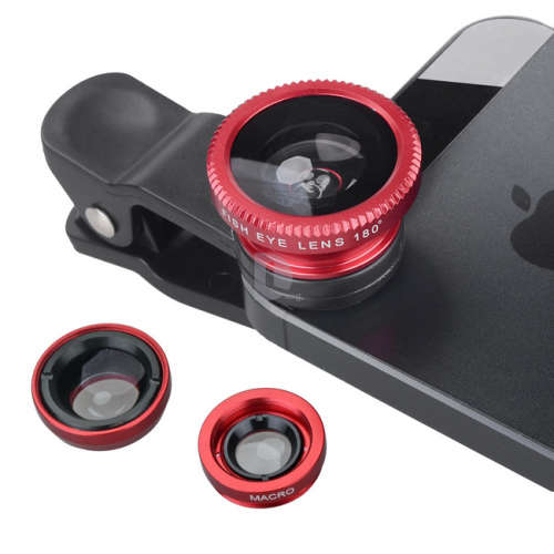3-in-1 Smartphone Camera Lens Kit with Clip