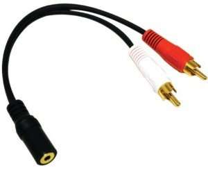 3.5mm Stereo to 2 RCA Male 30cm