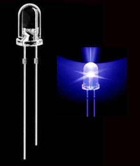 Soft Blue Led 5mm Electronic Component