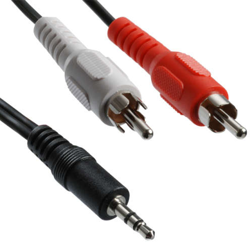 3.5mm Stereo to 2 RCA Audio Cable 1.5M