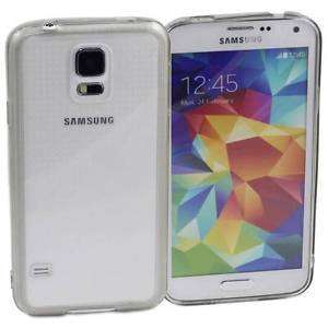 Samsung Galaxy S5 i9600 Bumper Skin Case with Clear Back Cover