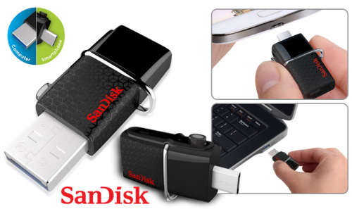 Sandisk Ultra Dual USB 3.0 & OTG Flash Drive 16GB