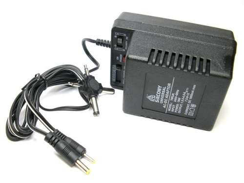 Sircony AC/DC Power Adaptor DC 1.5V 3V 4.5V 6V 7.5V 9V 12V (1000mA/1A)