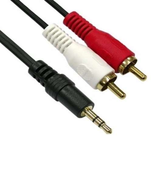 3.5mm Stereo to 2 RCA Male  - 1.5M