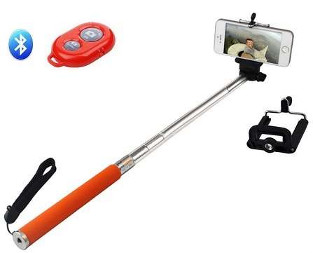 Selfie Stick with Bluetooth Wireless Remote