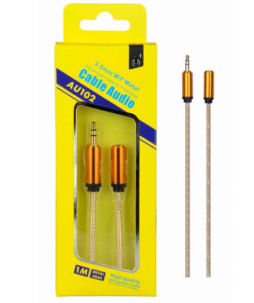 3.5mm Aux Extension Cable 1 M - Aux Female to Aux Male