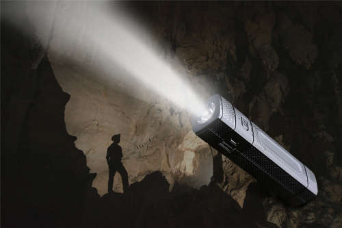 Flashlight Power Bank With Compass