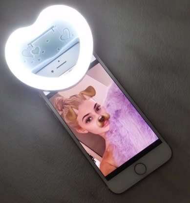Selfie Light LED Heart-Shaped Clip-on Light