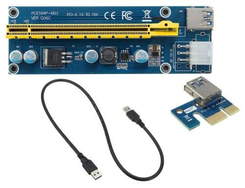 PCI-E Riser PCI-Express demo model