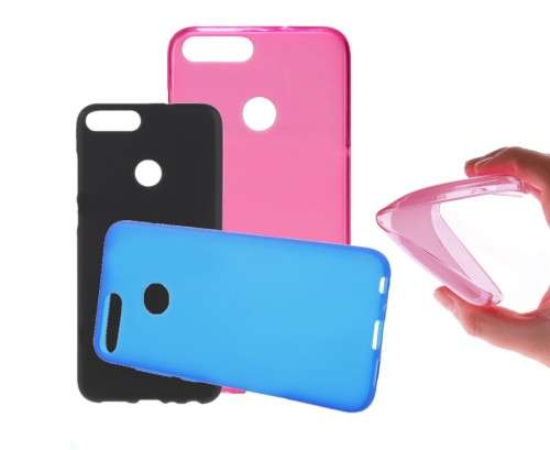 Huawei P Smart Cover TPU with FREE Glass Screen Protector