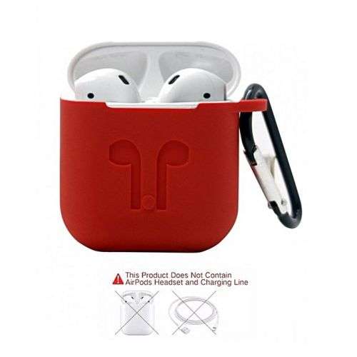 Belt Clip Case for Apple Air-pods - Black And Red