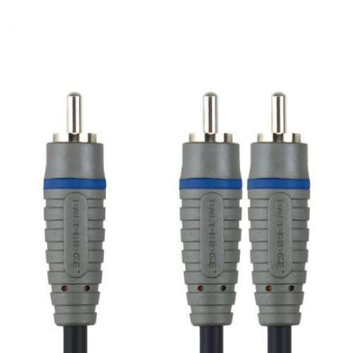 Bandridge BAL4102 Subwoofer Audio Cable RCA Male - 2x RCA Male 2m Blue