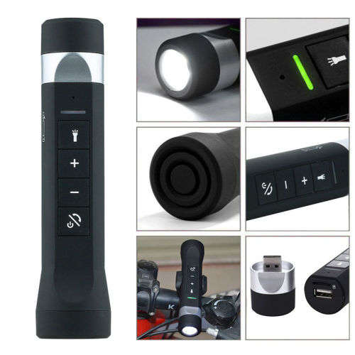 Multifunctional Bicycle Speaker LED Torch Bike Power Bank