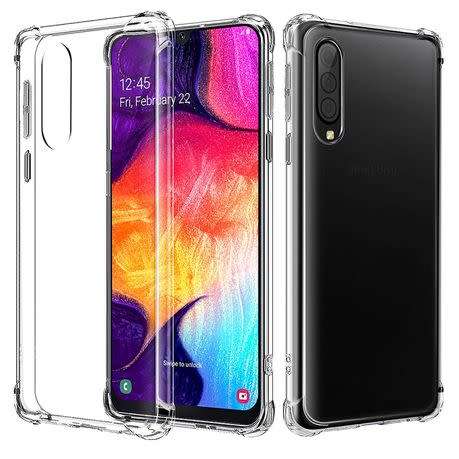 Shockproof Cover for Samsung A50 AND Glass Screen Protector
