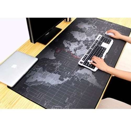 World Map Full Desk Coverage Gaming and Office Mousepad