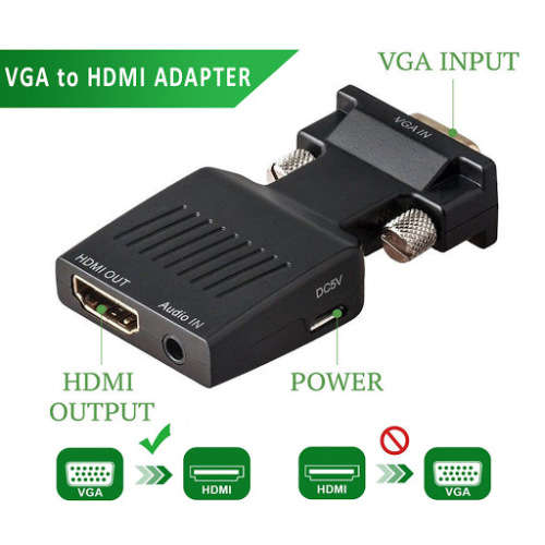 VGA to HDMI Converter with Audio