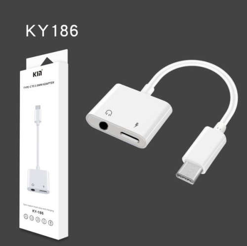 Type C to Aux 3.5mm and Type C Adapter