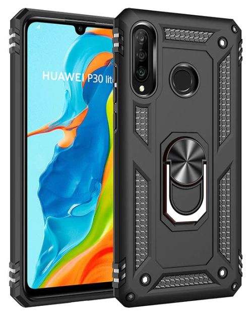 Armor Shock Proof Cellphone Case Ring Stand - P30 Lite / P30 Lite 2020 / P40 / Y5 2019 / Y7 2019