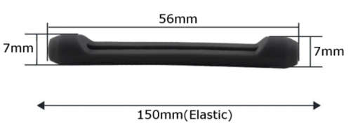 Comfortable Soft Silicone Anti-Slip Ear Grips for Glasses Eyeglasses Sunglasses - Black