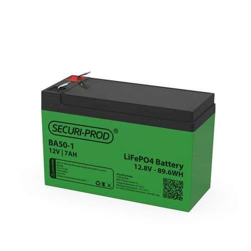 Securi-Prod LiFePO Battery - 12.8v / 89.6Wh / 7ah