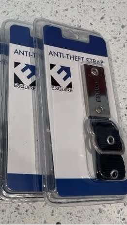 Esquire Anti-Theft Luggage Zipper Strap - 2 Items