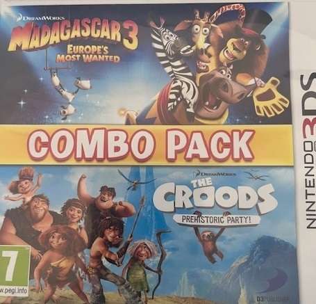Nintendo 3DS game - Combo - Madagascar 3 + The Croods