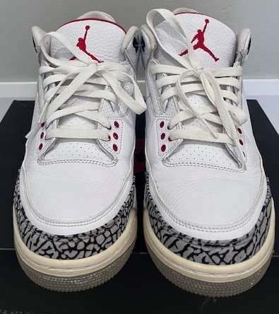 Nike Air Jordan 3 Retro - SECOND HAND - UK 9 - SOME DISCOLORING