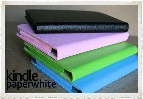 Amazon Kindle Paperwhite Cover in Black, Lime, Blue or Pink Folder Case