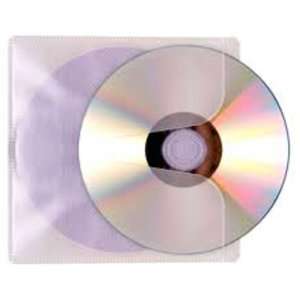 Double Plastic CD/DVD Wallet/Sleeves 50 pack